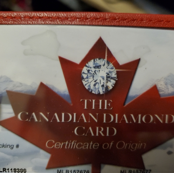 Canadian diamond engagement ring 14k - Picture 7 of 9